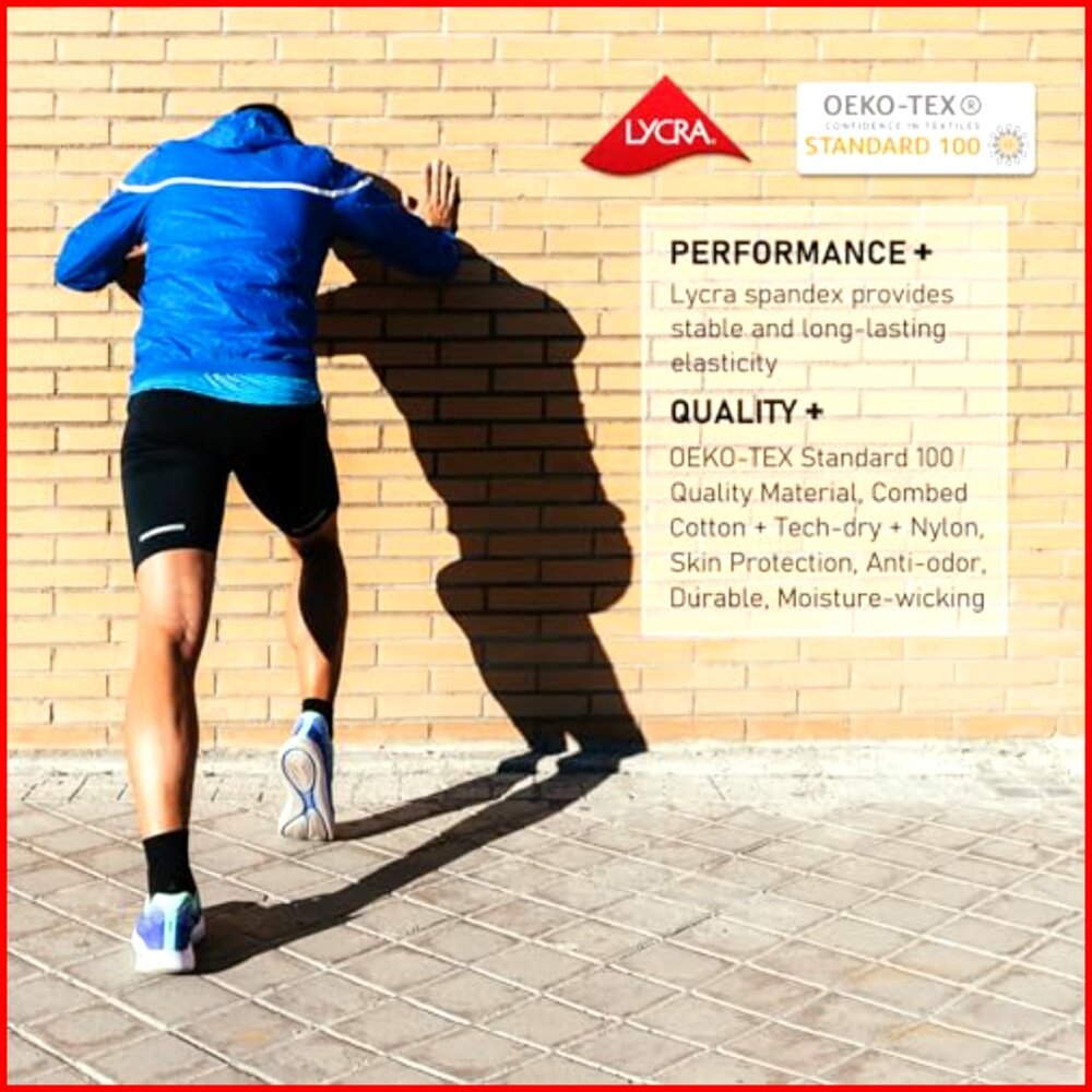 Compression Athletic Quarter Socks for Running Hi… - image 2